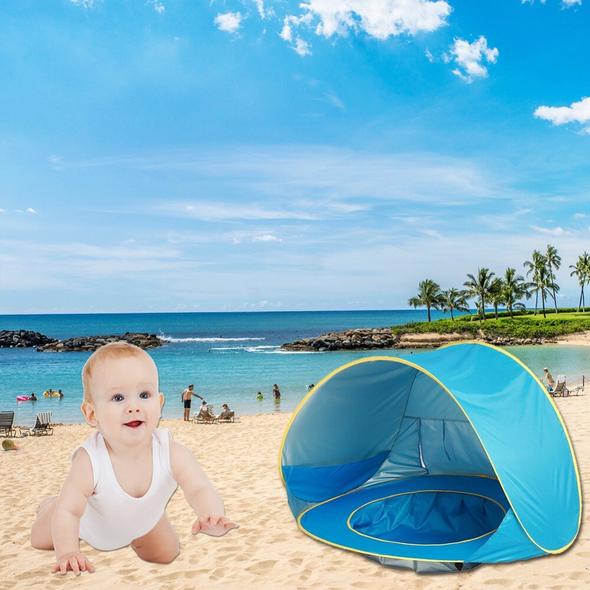 Tente de plage avec une protection solaire optimale pour votre bébé