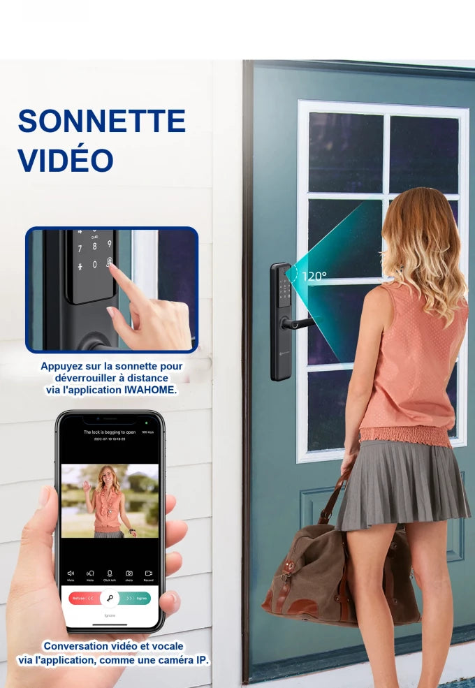 Serrure intelligente avec caméra