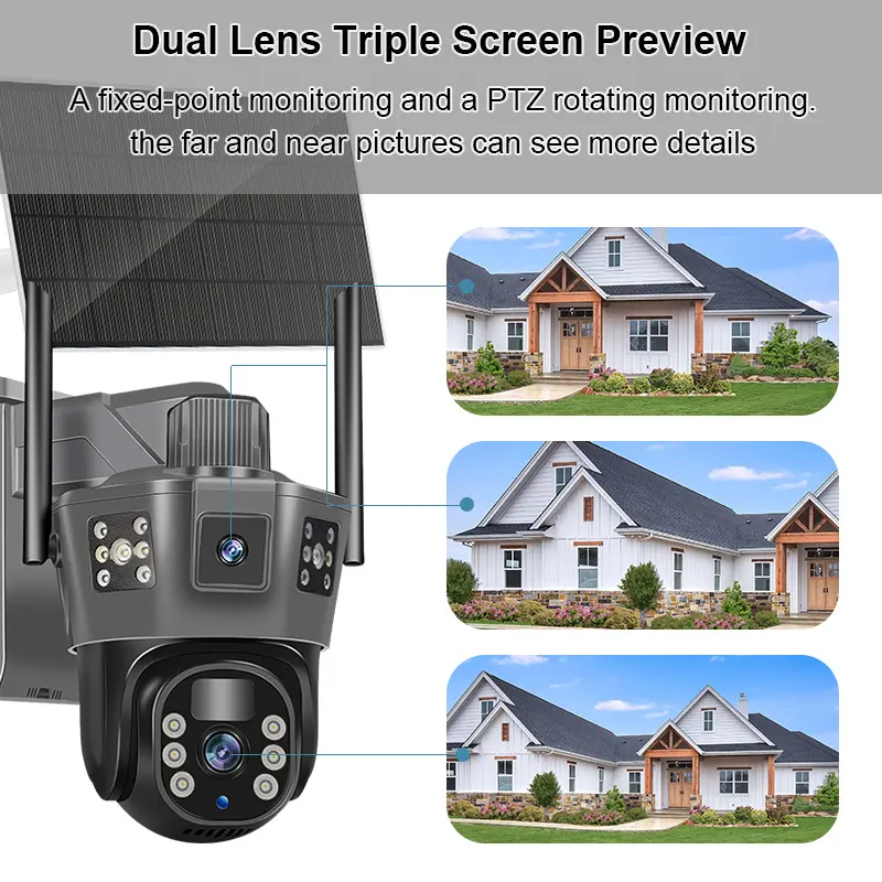 12Megapixel 4G كاميرا مراقبة بالطاقة الشمسية