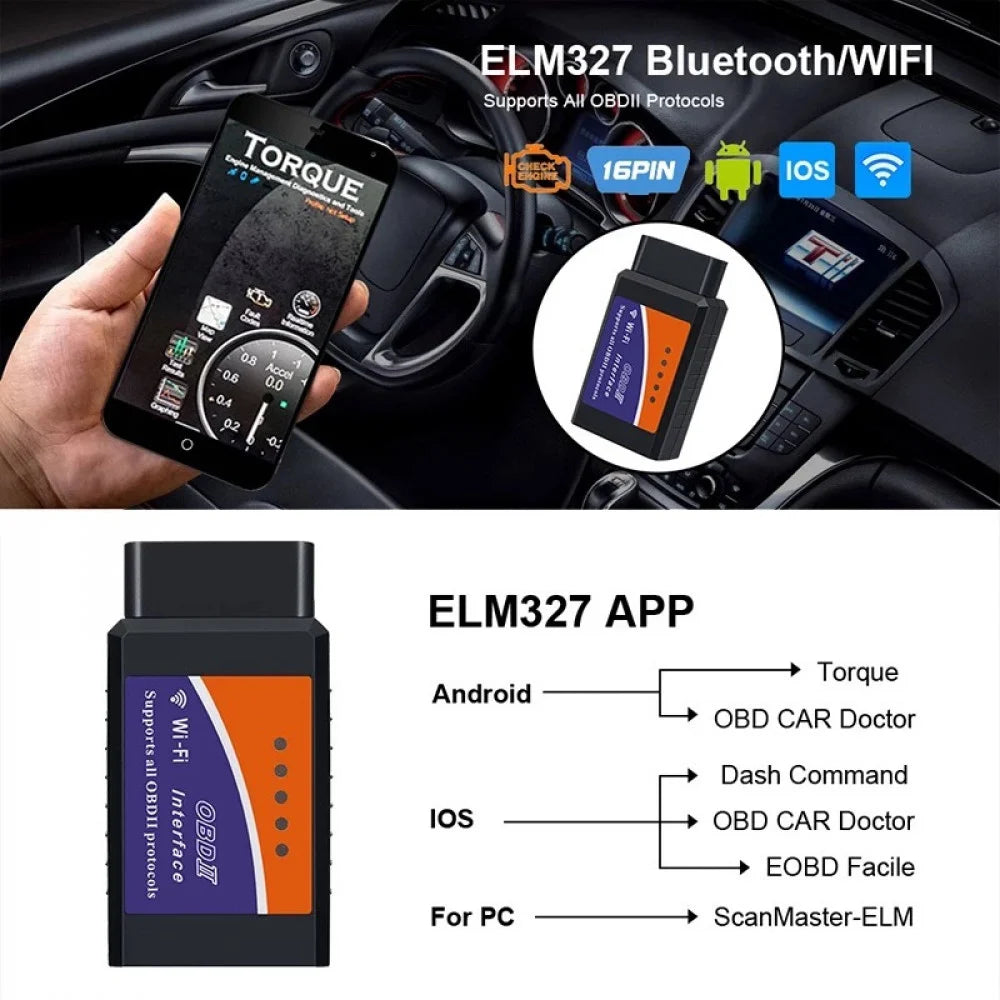 Obd2 Bluetooth diagnostic automobile - كاشف اعطال السيارات