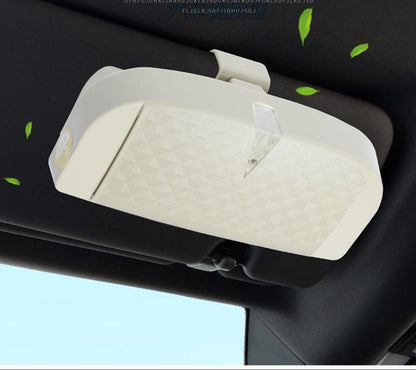 Porte-lunettes avec aspiration magnétique avec zone d'insertion de cartes, billets Global Gps