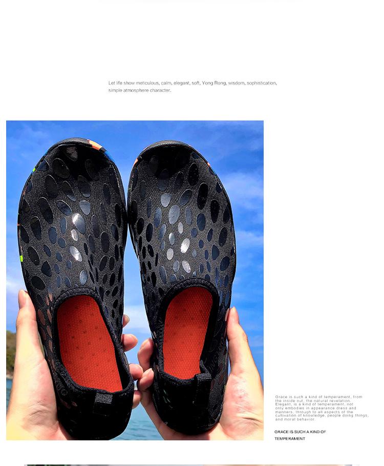 Chaussures plage pour femmes et homme - Noir - Mahalkom