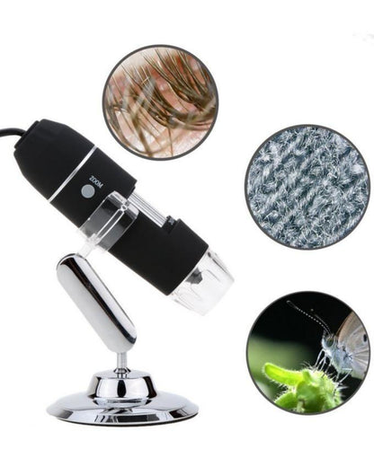 Mini microscope électronique zoom USB x800