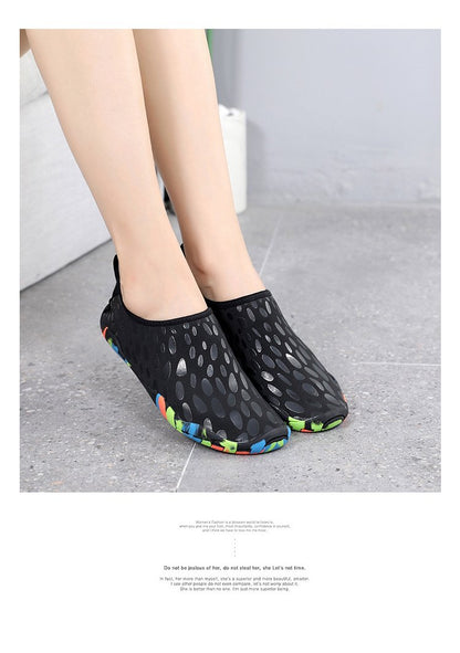 Chaussures plage pour femmes et homme - Noir - Mahalkom