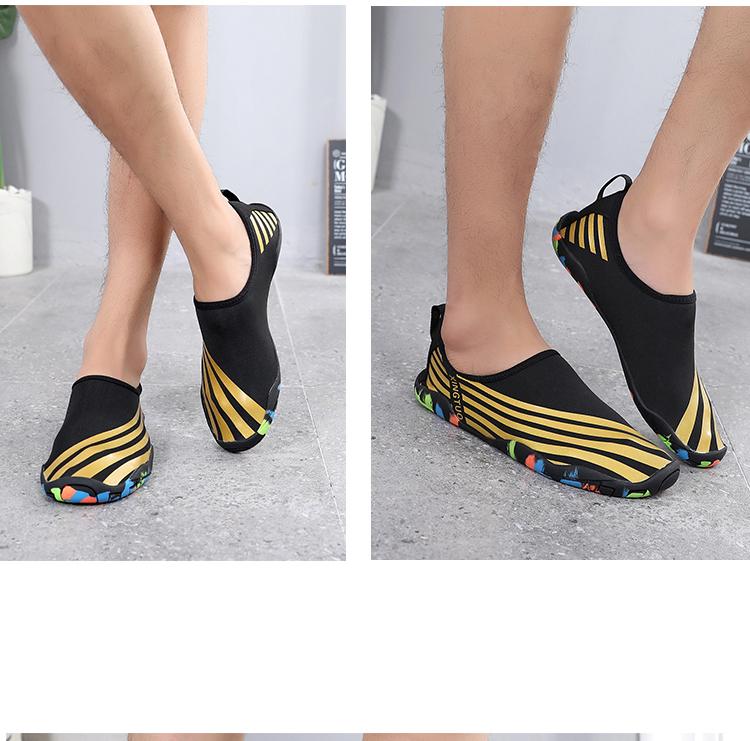 Chaussures plage pour femmes et homme - ibiza-doré Mahalkom