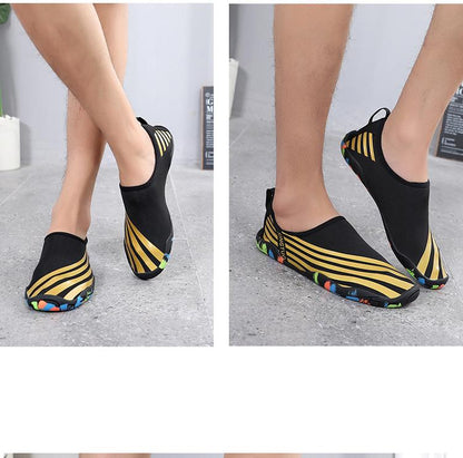 Chaussures plage pour femmes et homme - ibiza-doré Mahalkom