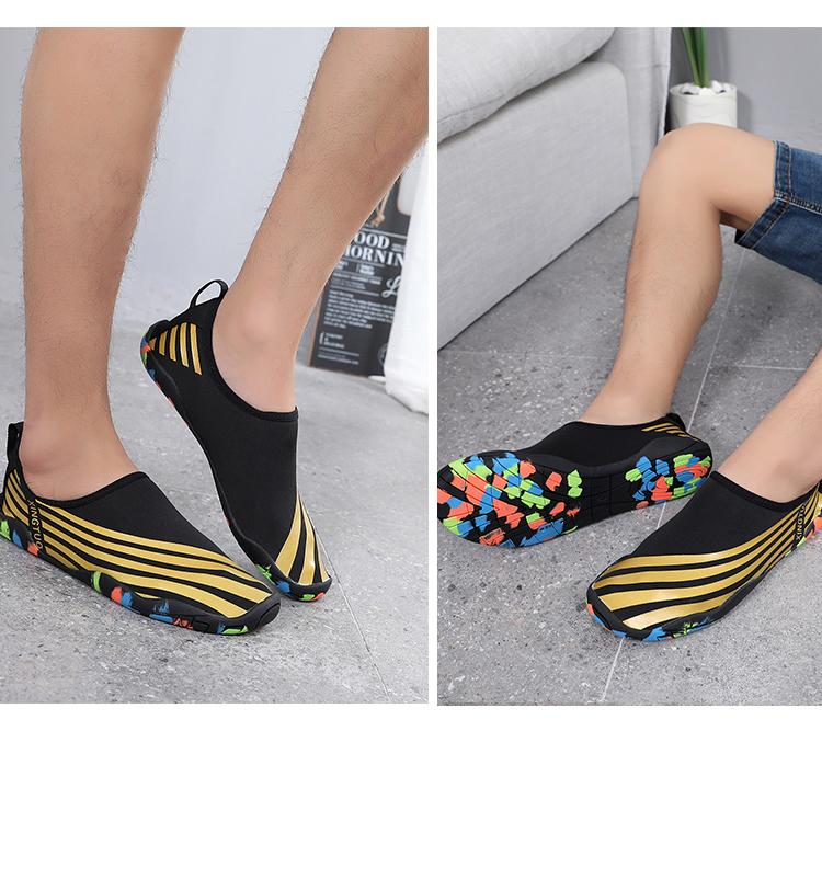 Chaussures plage pour femmes et homme - ibiza-doré Mahalkom