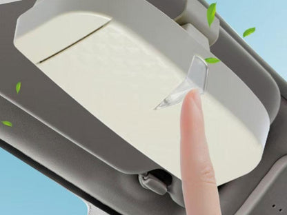 Porte-lunettes avec aspiration magnétique avec zone d'insertion de cartes, billets Global Gps