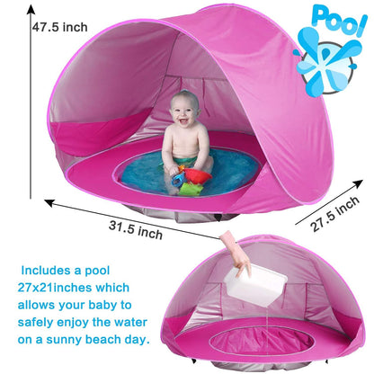 Tente de plage avec une protection solaire optimale pour votre bébé Mahalkom