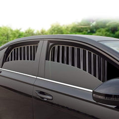 Pare-soleil voiture avec 2 rideaux en tissus noir à ouvrir ou fermer f –  DimaShop